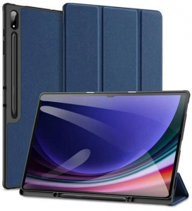 Dux Ducis Domo Samsung Galaxy Tab S10 Ultra LTE (SM-X926B) bőr hatású fliptok sötétkék (GP-162917)