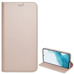 Gigapack Samsung Galaxy S23 Plus (SM-S916) bőr hatású fliptok rozéarany (GP-135838)