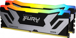 48GB 8400MT/s DDR5 RAM Kingston FURY Renegade Silver/Black RGB CUDIMM XMP CL40 (2x24GB) (KF584CU40RSAK2-48)