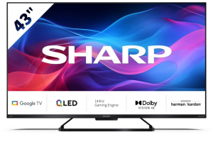 Sharp 43GR8265E 43" 4K Ultra HD 144Hz QLED Google TV