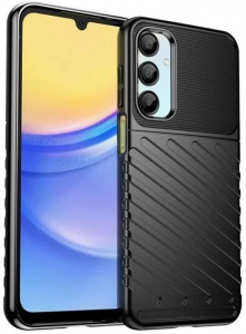 Gigapack Samsung Galaxy A16 4G (SM-A165) cs&iacute;kos dombormint&aacute;s szilikon tok fekete (GP-163086)