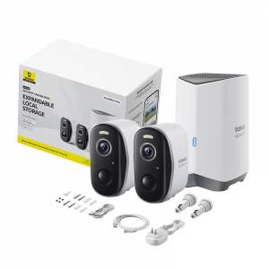 Baseus N1 Plus 2K Wi-Fi IP kamera szett (S0TY002131)
