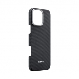 Pitaka Ultra-Slim Twill Apple iPhone 16 Pro Max tok MagSafe rögzítéssel fekete/szürke (KI1601PMA)