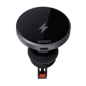 Aukey autós telefontartó töltővel 15W Qi2 fekete (HD-MC13)