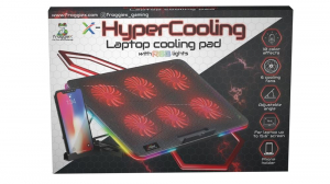 FroggieX HyperCooling notebook hütőpad telefontartóval (FX-PC-P2-R)