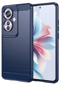 Gigapack Oppo Reno11 F szálcsiszolt, karbon mintás tok sötétkék (GP-157267)
