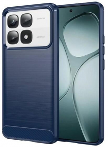 Gigapack Xiaomi 14T Pro szálcsiszolt, karbon mintás tok sötétkék (GP-163100)