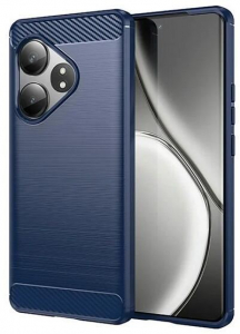 Gigapack Realme GT 6T szálcsiszolt, karbon mintás tok sötétkék (GP-163101)