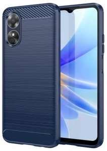 Gigapack Oppo A17 sz&aacute;lcsiszolt, karbon mint&aacute;s tok s&ouml;t&eacute;tk&eacute;k (GP-134115)