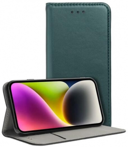 Gigapack Xiaomi Redmi Note 12 Pro Plus bőr hatású fliptok sötétzöld (GP-138672)