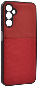 Gigapack Samsung Galaxy A14 5G (SM-A146) mágneses, bőr hatású, csíkos mintás tok piros (GP-138568)