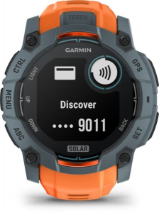 Garmin Instinct 3 50mm SOLAR okosóra szürke, narancssárga szíjjal (010-02935-01)