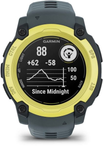 Garmin Instinct E 40mm okos&oacute;ra s&aacute;rga, sz&uuml;rke sz&iacute;jjal (010-02932-01)