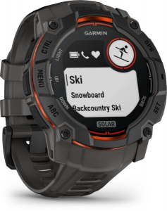 Garmin Instinct 3 50mm SOLAR okosóra fekete, sötétszürke szíjjal (010-02935-00)