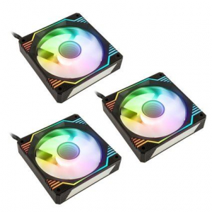 Kolink Umbra X ARGB PWM 120mm hűtő ventilátor fekete-fehér 3db