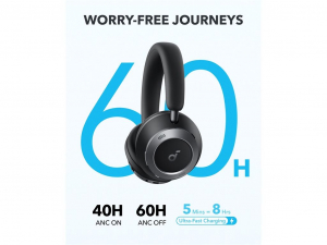 Anker Soundcore Space One Pro Bluetooth fejhallgató fekete (A3062G11)