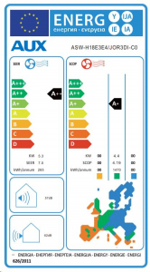 AUX J-SMART hűtő-fűtő klíma 5,4KW (AS-H18E3E4/JOR3DI-C0)