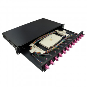Logilink Optikai k&aacute;bel eloszt&oacute;, 19" (ODF) LC-DX 12 P (F12LC4B)