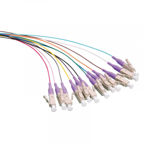 Logilink Sz&iacute;nes Pigtail szett 12 x LC, OM4 50/125 , 2m, lila (FL4LC02)