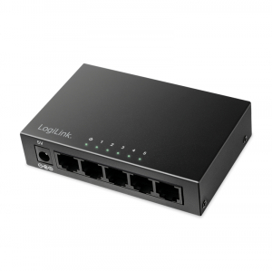 Logilink 5 portos Gigabit asztali hálózati kapcsoló, fém ház (NS0116)