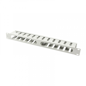 Logilink 19"-os k&aacute;belcsatorna/rendező, fedett, 1U, sz&uuml;rke (ORCC01G)