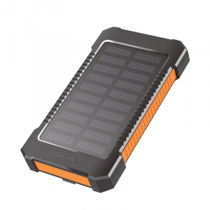 Logilink Napelemes akkumul&aacute;tor 6000 mAh, vaku, 2x USB-A, 1x USB-C, fekete-narancs (PA0321)
