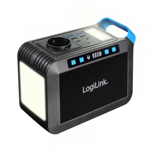 Logilink Hordozhat&oacute; erőmű, 200 W, 40 000 mAh, 7x kimenet, IP20, fekete/k&eacute;k (PPS0200)