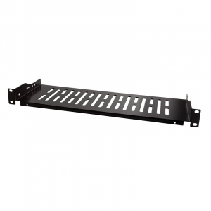 Logilink 19" konzolos polc, elülső csavaros rögzítés, fekete (SF1C25B)