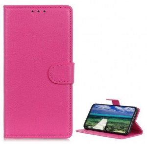 Gigapack Nokia C21 Plus bőr hatású prémium fliptok magenta (GP-138368)