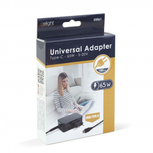 Delight USB-C 65W hálózati töltő (55061)