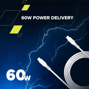 Canyon USB-C - USB-C k&aacute;bel 60W 1.2m fekete (CNS-CC60SC12B)