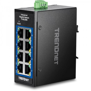 TRENDnet TI-GLC80 DIN-sínre szerelhető ipari switch