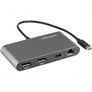 StarTech.com Thunderbolt 3 Mini Dock notebook dokkoló szürke (TB3DKM2DPL)