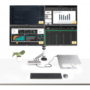 StarTech.com Thunderbolt 4 Multi-Display notebook dokkoló szürke (132UE-TB4USB4DOCK)