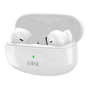 S-link SL-TWS08 Bluetooth fülhallgató fehér (37894)