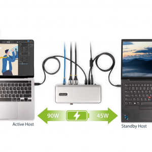Startech.com KVM dokkol&oacute; 2PC (129UE-USBC-KVM-DOCK)