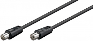 Goobay antenna koax kábel szerelt 1,5m fekete (11720)