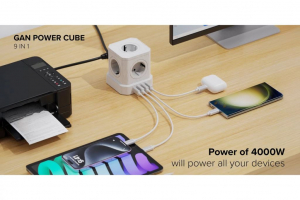 Newell GaN Power Cube 9 az 1-ben töltőközpont, hosszabbító fehér (NL4385)