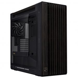 ASUS ProArt PA602 Wood Edition - Tempered Glass Panel t&aacute;p n&eacute;lk&uuml;li ablakos h&aacute;z fekete