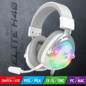 Spirit of Gamer ELITE-H40 mikrofonos fejhallgató fehér (MIC-EH40WT)