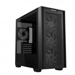 ASUS A21 Plus táp nélküli ablakos Micro-ATX ház fekete (90DC00H0-B19010)