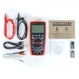 Maxwell 5az1-ben digitális multiméter USB-s PC kapcsolattal (25328B)