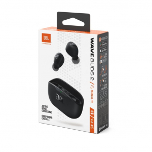 JBL Wave Buds 2 TWS Bluetooth fülhallgató fekete (JBLWBUDS2BLK)