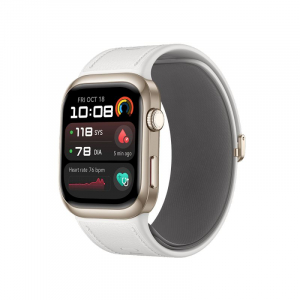 Huawei Watch D2 okosóra aranyszínű tokozás, fehér kompozit bőr szíj (55020DJF)