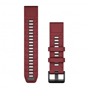Garmin QuickFit 22 szilikon óraszíj bordó-grafitszínű (010-13392-06)