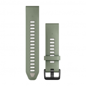 Garmin QuickFit 20 szilikon óraszíj zöld-ködszürke (010-13391-02)