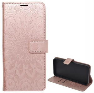 Gigapack Samsung Galaxy S22 (SM-S901) mandala mintás fliptok rozéarany (GP-135895)