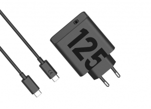 Motorola USB-C GaN hálózati töltő 125W + USB-C kábel fekete (MC-1252)