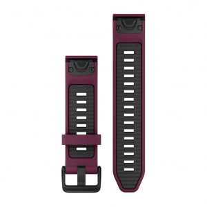 Garmin QuickFit 20 szilikon óraszíj bordó-grafitszínű (010-13391-04)