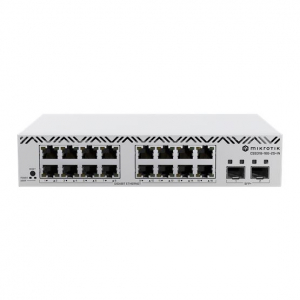 MikroTik CSS318-16G-2S+IN 16-portos gigabites switch 2 db SFP+ porttal